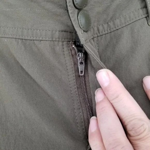 Royal Robbins Olive Green Boot Cut Stretch Hiking Pants Women's 4 - Picture 3 of 10